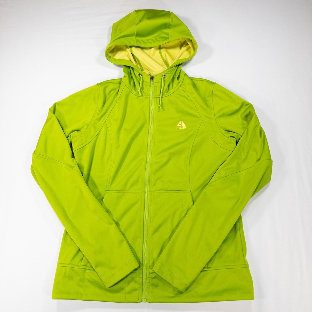 Nike ACG Womens Small Green Full Zip Hoodie Gorpcore Outdoor Sweatshirt Jacket